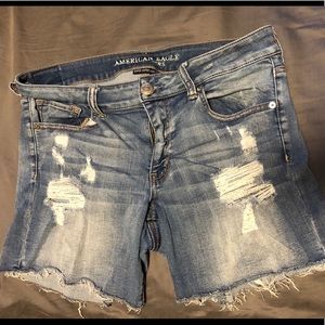 Ripped American Eagle Shorts
